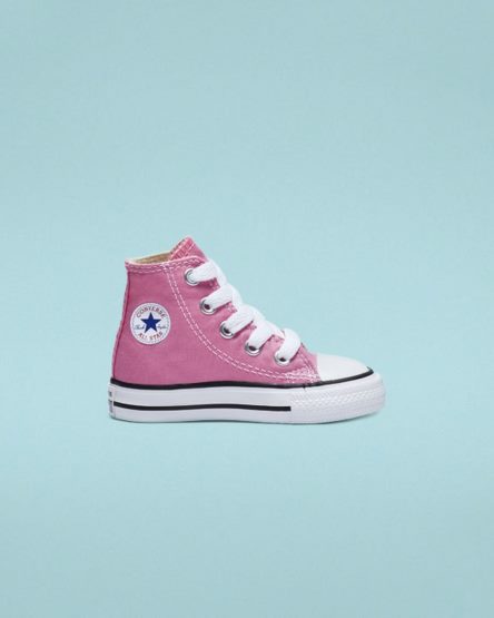 Zapatillas Altas Converse Chuck Taylor All Star Classic Niña Rosas | PE 72E084